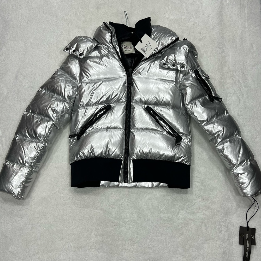 SAM. Silver Puffer Jacket